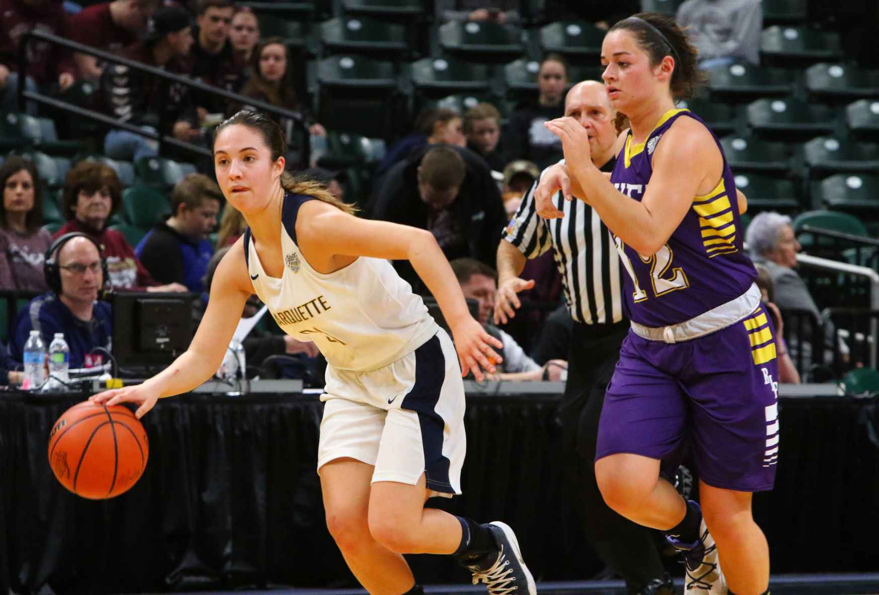 Gallery: Girls Basketball State Finals: Marquette Catholic vs. Vincennes Rivet